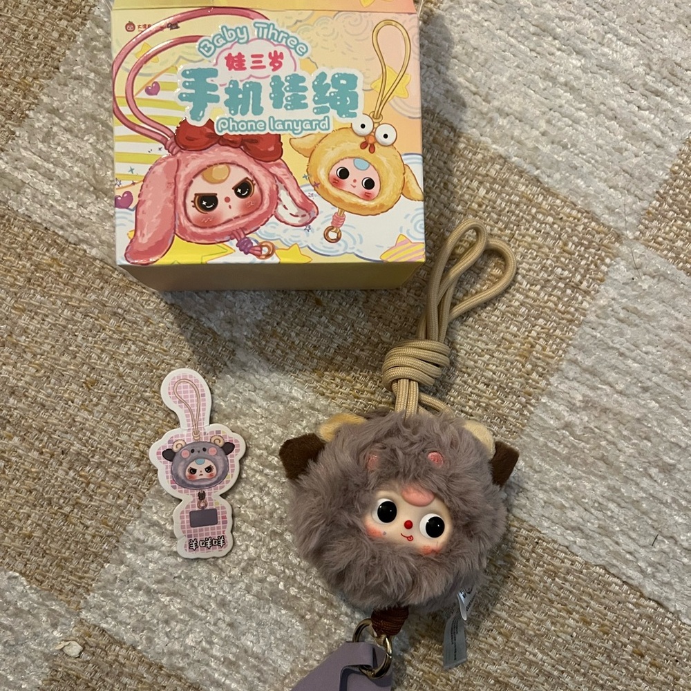 Baby Three Phone Lanyard Pendant